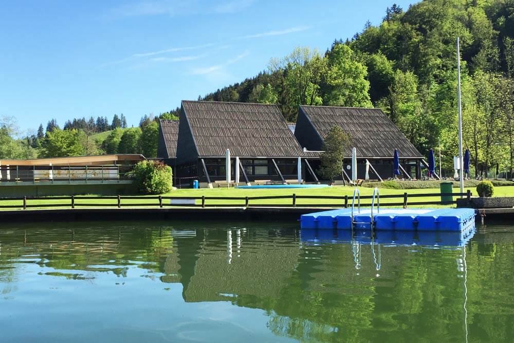 Alpsee Immenstadt - Kleiner Alpsee mit Freibad